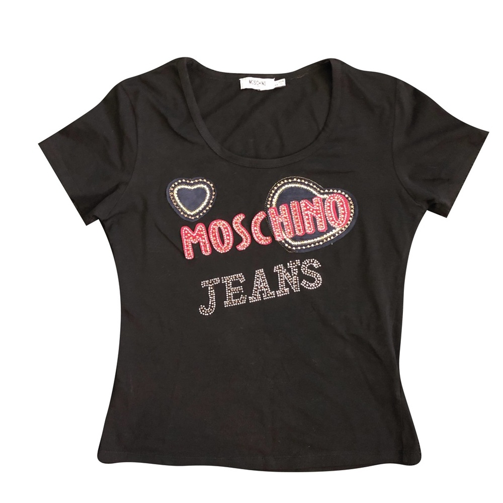 Vintage Moschino Jeans Rhinestone Shirt